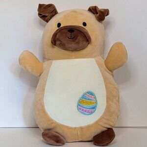 Herbert the Pug 14" tan and brown Hug Mee Squishmallow from Easter Squad. 2019